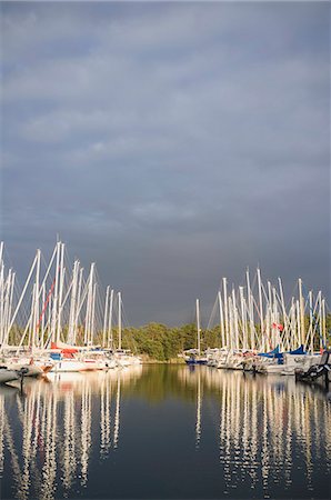 ship calm sea - Moored yachts, Sweden Stock Photo - Premium Royalty-Free, Code: 6102-08760879