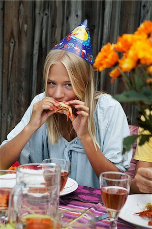 simsearch:6102-07843835,k - Teenage girl at crayfish party, Sweden Stock Photo - Premium Royalty-Free, Code: 6102-08761302