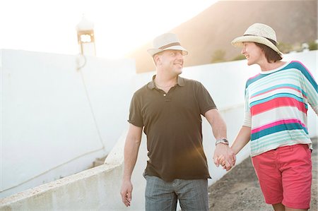 simsearch:6102-07789651,k - Mature couple together, Lanzarote, Canary Islands, Spain Stock Photo - Premium Royalty-Free, Code: 6102-08761457