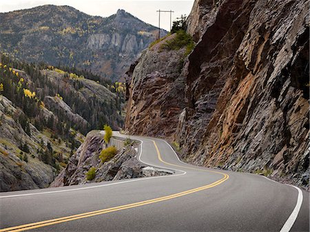 Road through mountains Stock Photo - Premium Royalty-Free, Code: 6102-08881583