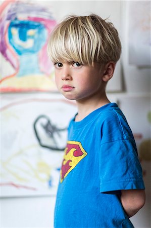 simsearch:6102-08881723,k - Portrait of blond boy Stockbilder - Premium RF Lizenzfrei, Bildnummer: 6102-08881845