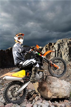 A motocross rider, Sweden. Stock Photo - Premium Royalty-Free, Code: 6102-08800599