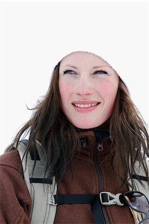 simsearch:6102-08942471,k - Portrait of smiling skier Fotografie stock - Premium Royalty-Free, Codice: 6102-08951559