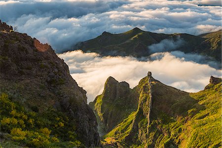 regiao autonoma da madeira - Mountains above clouds Stock Photo - Premium Royalty-Free, Code: 6102-08994808