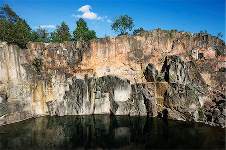 quarry nobody - Lake Stock Photo - Premium Royalty-Free, Code: 6102-08995137