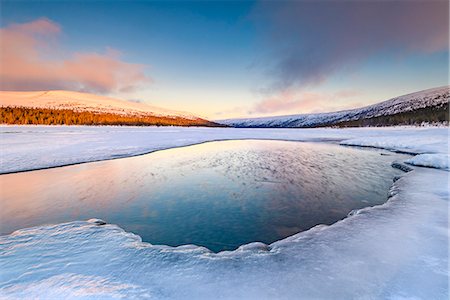 simsearch:6102-08760725,k - Winter landscape at sunrise Stock Photo - Premium Royalty-Free, Code: 6102-08996529