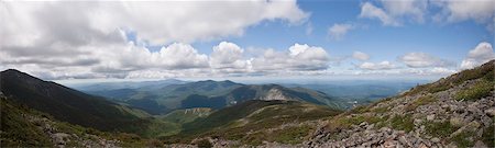 panorámico - Mountain range, Franconia Ridge Trail, Mt Lafayette, New Hampshire, USA Foto de stock - Sin royalties Premium, Código: 6105-05396302