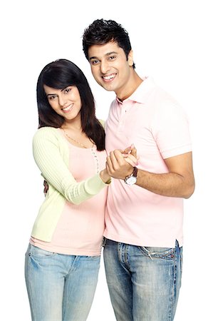 Portrait of young couple Stock Photo - Premium Royalty-Free, Code: 6107-06117673