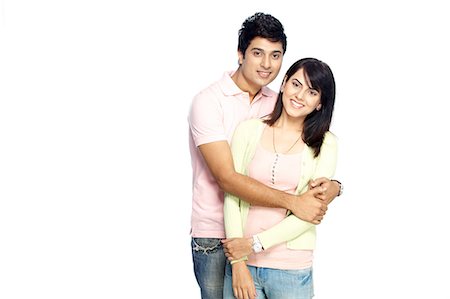 Portrait of young couple Foto de stock - Sin royalties Premium, Código: 6107-06117678