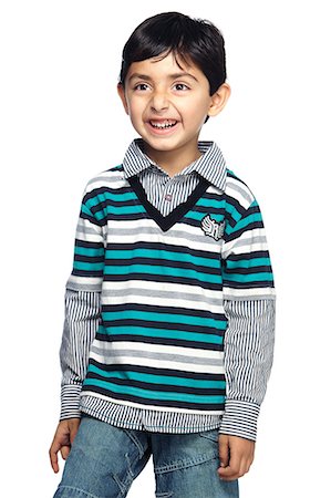 Portrait of little boy Foto de stock - Sin royalties Premium, Código: 6107-06117686