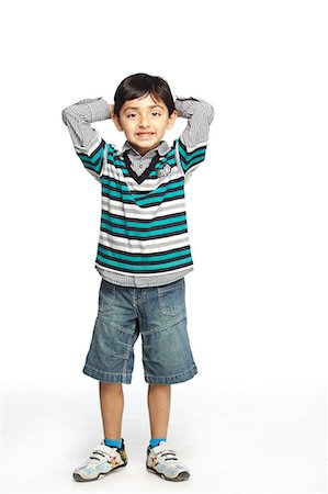 Portrait of little boy Stock Photo - Premium Royalty-Free, Code: 6107-06117691