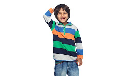 fashion model (male) - Portrait of little boy Stock Photo - Premium Royalty-Free, Code: 6107-06117696