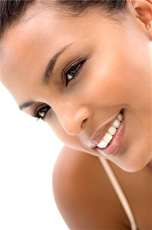 simsearch:6108-05857424,k - Portrait of a young smiling woman Stock Photo - Premium Royalty-Free, Code: 6108-05857402