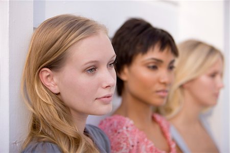 simsearch:6108-05863071,k - Close-up of three women looking serious Stock Photo - Premium Royalty-Free, Code: 6108-05862130