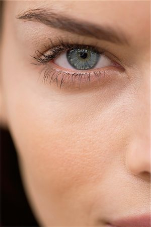 eyebrow - Close-up of a woman's eye Stock Photo - Premium Royalty-Free, Code: 6108-05864355