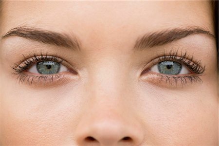 Close-up of a woman's eyes Stock Photo - Premium Royalty-Free, Code: 6108-05864337