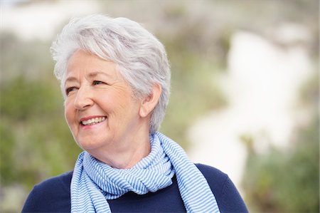 simsearch:6108-05871799,k - Close-up of a senior woman smiling Stock Photo - Premium Royalty-Free, Code: 6108-05870987