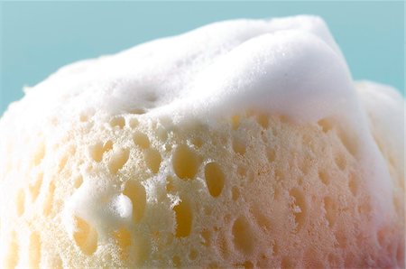 sponge with suds - Sponge covered with soap lather, close-up Stock Photo - Premium Royalty-Free, Code: 6108-05873496