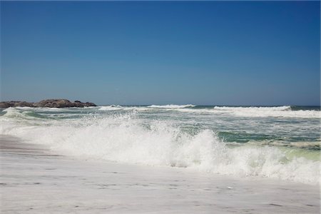 south africa landscape images - Beautiful view of beach against clear sky Stock Photo - Premium Royalty-Free, Code: 6108-05874964