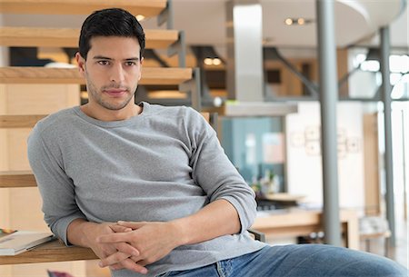 stairs closeup - Man leaning on stairs Stock Photo - Premium Royalty-Free, Code: 6108-06166012