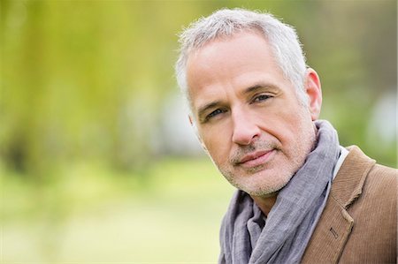 scarf men - Portrait of a man Stock Photo - Premium Royalty-Free, Code: 6108-06167138