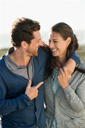 simsearch:6108-06905464,k - Smiling couple in love Stock Photo - Premium Royalty-Free, Code: 6108-06905126