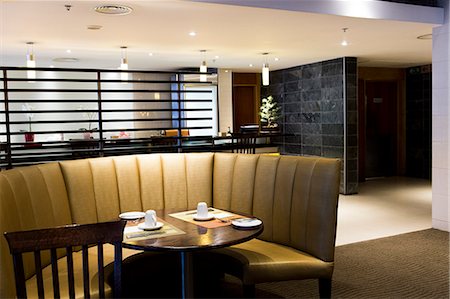 Dining booth in a restaurant Stockbilder - Premium RF Lizenzfrei, Bildnummer: 6108-06906734
