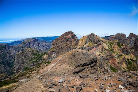 Madeira, Pico do Arieiro, road Fotografie stock - Premium Royalty-Free, Codice: 6108-08636911