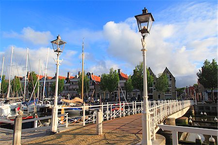 simsearch:6108-08841774,k - Netherlands, Friesland. Harlingen. The harbour. Stock Photo - Premium Royalty-Free, Code: 6108-08841897