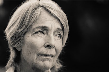 senior woman sad - Forlorn older woman Stock Photo - Premium Royalty-Free, Code: 6109-06684895