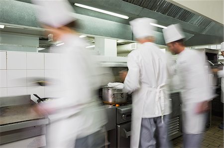 personnel (employé) - Busy team of chefs at work Stock Photo - Premium Royalty-Free, Code: 6109-07601068