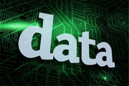 simsearch:6109-07601634,k - Data against green and black circuit board Stock Photo - Premium Royalty-Free, Code: 6109-07601612