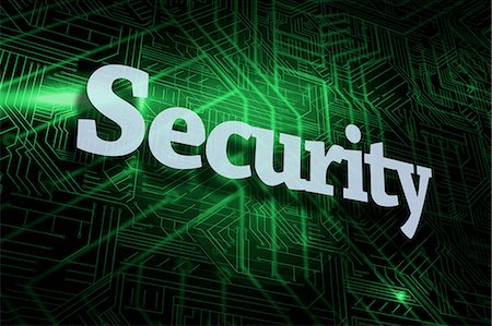 simsearch:6109-07601634,k - Security against green and black circuit board Stock Photo - Premium Royalty-Free, Code: 6109-07601626