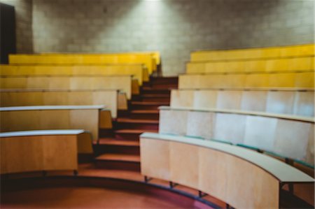 Empty lecture hall Photographie de stock - Premium Libres de Droits, Code: 6109-08389807