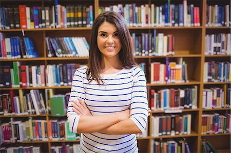 Portrait of confident female student Stockbilder - Premium RF Lizenzfrei, Bildnummer: 6109-08396309