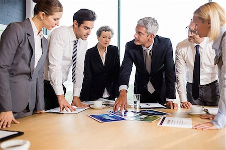 elegant computer - Business team having a meeting at the office Stock Photo - Premium Royalty-Free, Code: 6109-08488776