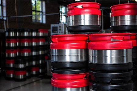 simsearch:6109-08489454,k - Large barrels of beer at the local brewery Stock Photo - Premium Royalty-Free, Code: 6109-08489636