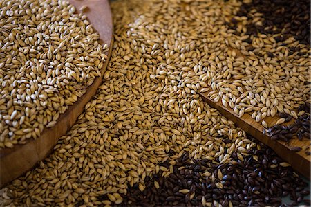 saco - Grains used for brewing beer at the local brewery Foto de stock - Sin royalties Premium, Código: 6109-08489638