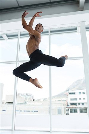 dancer - Ballerino practising ballet dance Stock Photo - Premium Royalty-Free, Code: 6109-08830847