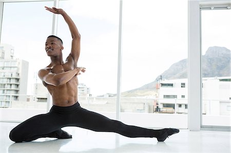 Ballerino practising ballet dance Stock Photo - Premium Royalty-Free, Code: 6109-08830838