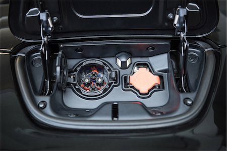 renewable - Close-up of electric car fuel socket Stock Photo - Premium Royalty-Free, Code: 6109-08929091