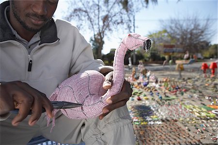 flamingo not pink not bird - Wire craftsman, Johannesburg, South Africa Stock Photo - Premium Royalty-Free, Code: 6110-07233609