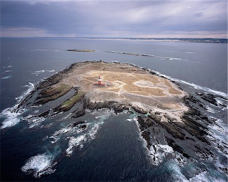 Aerial View of Bird Island Eastern Cape, South Africa Foto de stock - Royalty Free Premium, Número: 6110-08715121