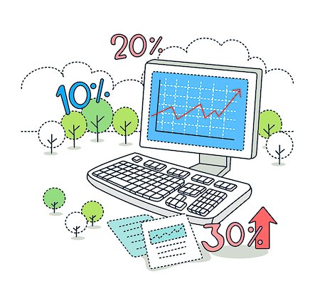 simsearch:6111-06727492,k - Concept of financial growth Photographie de stock - Premium Libres de Droits, Code: 6111-06727462