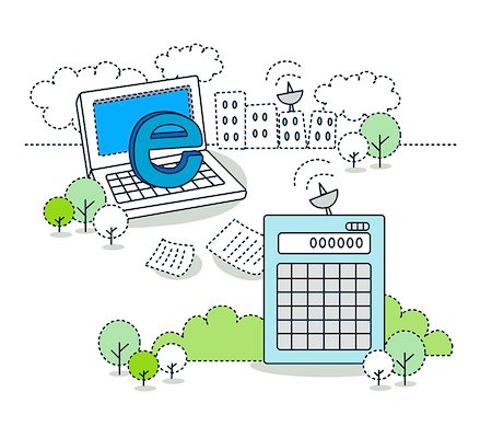 Calculation & E-Learning Foto de stock - Sin royalties Premium, Código: 6111-06727411