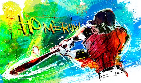 Baseball Player Playing Baseball Stockbilder - Premium RF Lizenzfrei, Bildnummer: 6111-06728794
