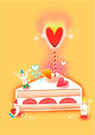 Slice Of Cake Stock Photo - Premium Royalty-Free, Code: 6111-06729149