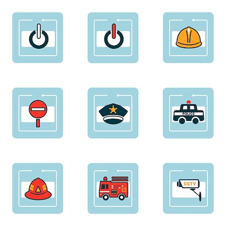 simsearch:6111-06838526,k - Set of various icons Stock Photo - Premium Royalty-Free, Code: 6111-06838432