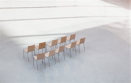 rows - Chairs in a row in empty lobby Stock Photo - Premium Royalty-Free, Code: 6113-06498898