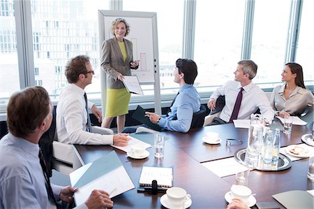 simsearch:6113-06625780,k - Businesswoman talking in meeting Stock Photo - Premium Royalty-Free, Code: 6113-06625810